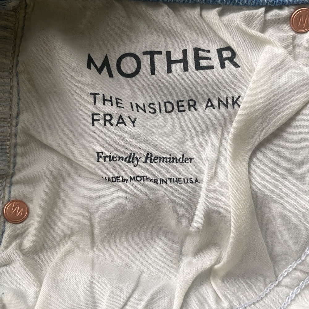 MOTHER the insider ankle fray in friendly reminder - Picture 6 of 14
